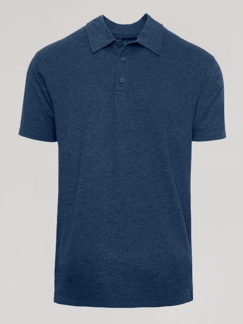 NWT True Classic Men's Short Sleeve Polo Shirt in Heather Navy